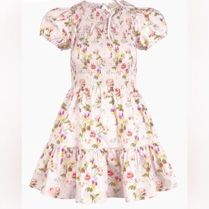 NWT Hill House Home The Gia Mini Nap Dress in Pink Bluebonnet XXXS XXS XL